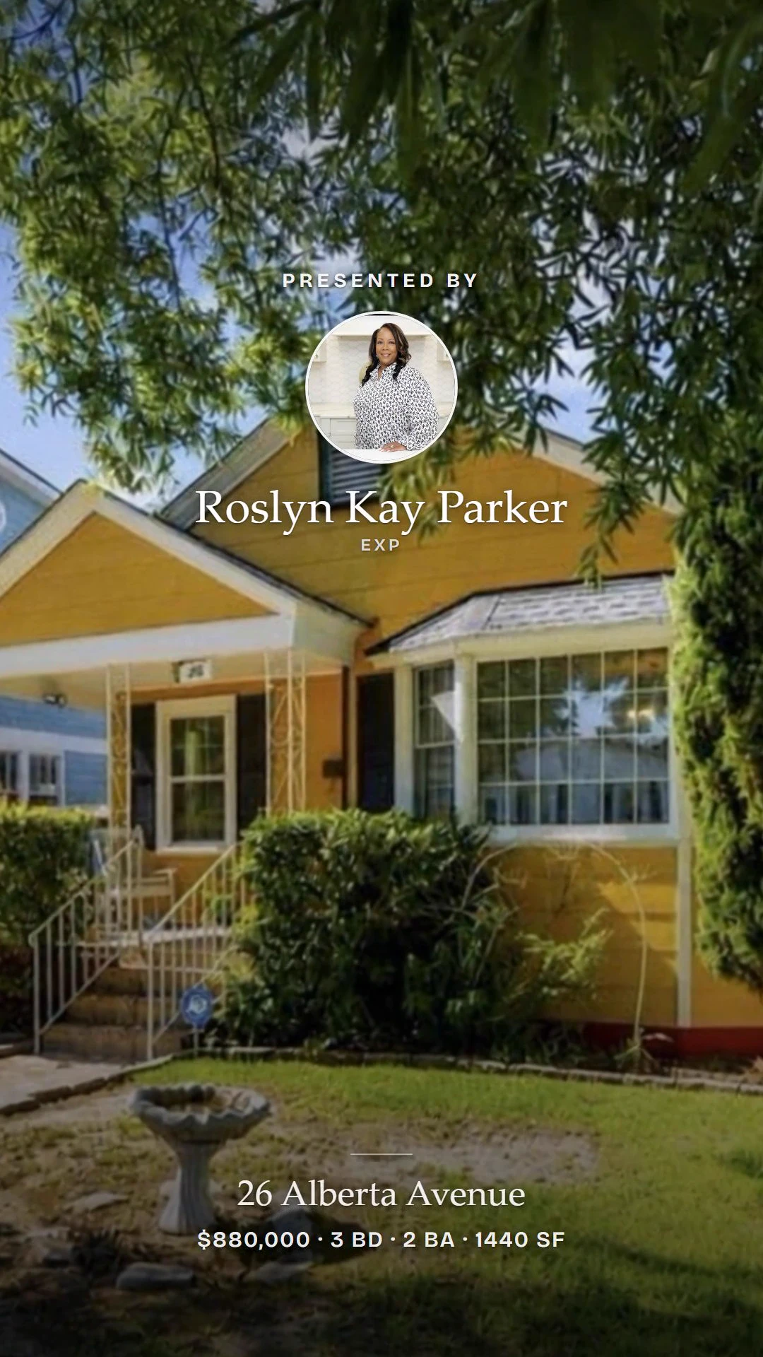 Vertical real estate listing video created for a managed Facebook and Instagram campaign
